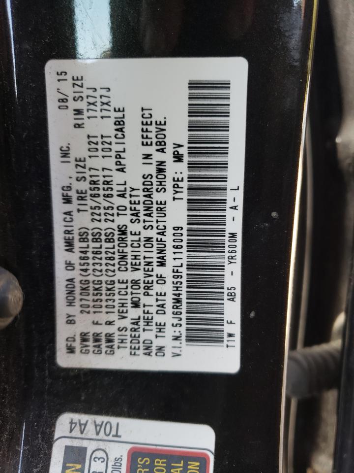 2015 Honda Cr-V Ex VIN: 5J6RM4H59FL116009 Lot: 71921455