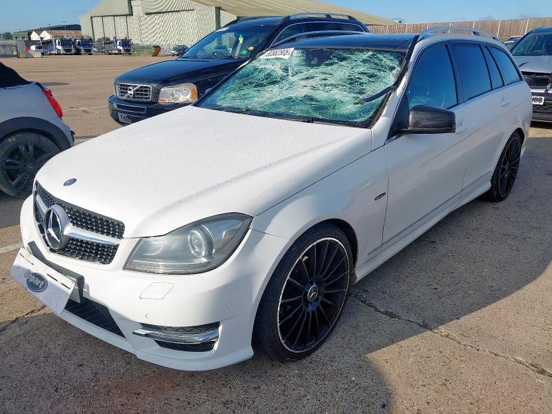 2012 MERCEDES-BENZ C220 AMG SPORT + CDI BLUE  for sale at Copart NEWBURY