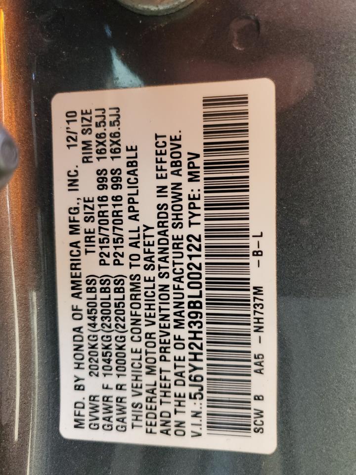 2011 Honda Element Lx VIN: 5J6YH2H39BL002122 Lot: 80007015