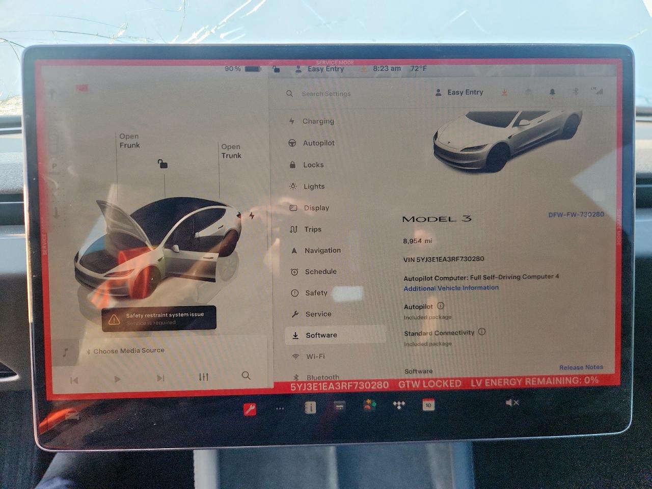 2024 Tesla Model 3 VIN: 5YJ3E1EA3RF730280 Lot: 71483455