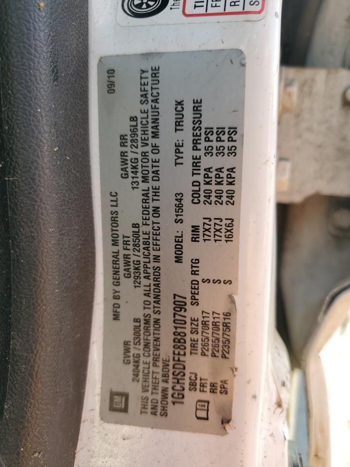 2011 Chevrolet Colorado Lt VIN: 1GCHSDFE8B8107907 Lot: 80273995