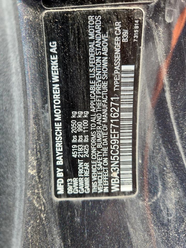 2014 BMW 428 Xi VIN: WBA3N5C59EF716271 Lot: 70532535