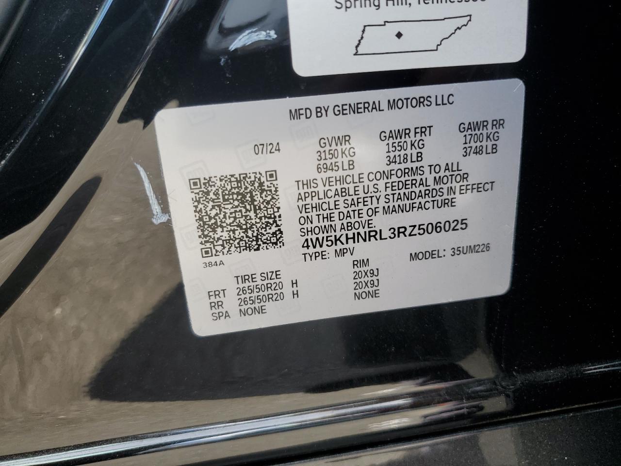 2024 Acura Zdx A-Spec VIN: 4W5KHNRL3RZ506025 Lot: 81618575