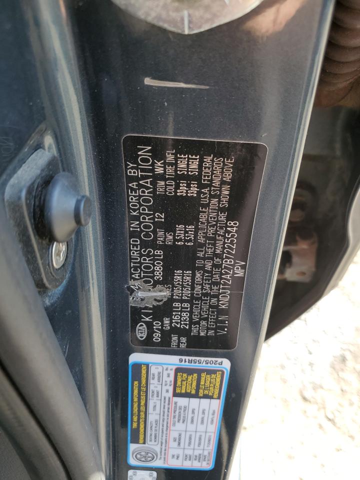 2011 Kia Soul + VIN: KNDJT2A27B7225548 Lot: 71474855