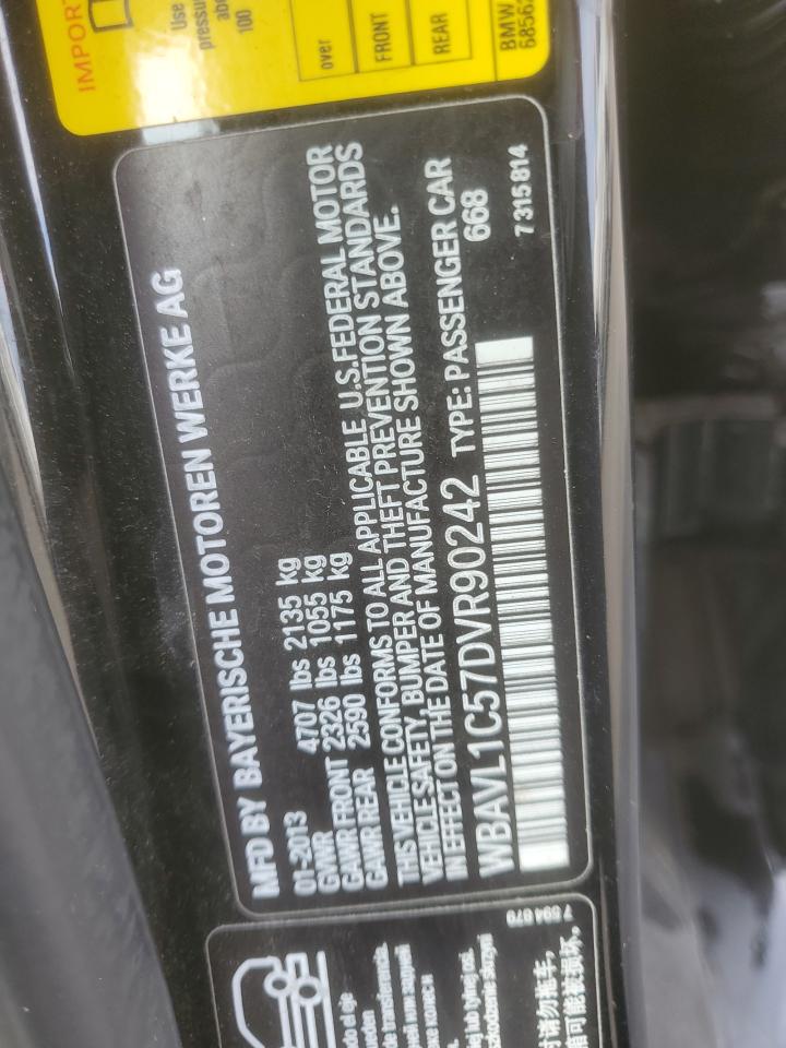 2013 BMW X1 xDrive28I VIN: WBAVL1C57DVR90242 Lot: 81675215