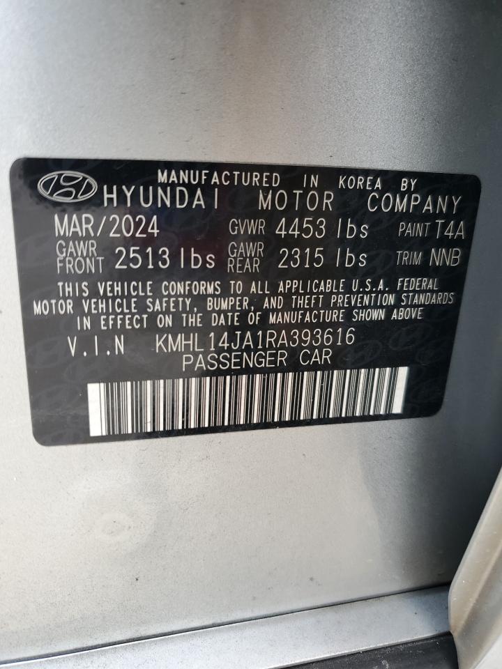 2024 Hyundai Sonata Sel VIN: KMHL14JA1RA393616 Lot: 80687125