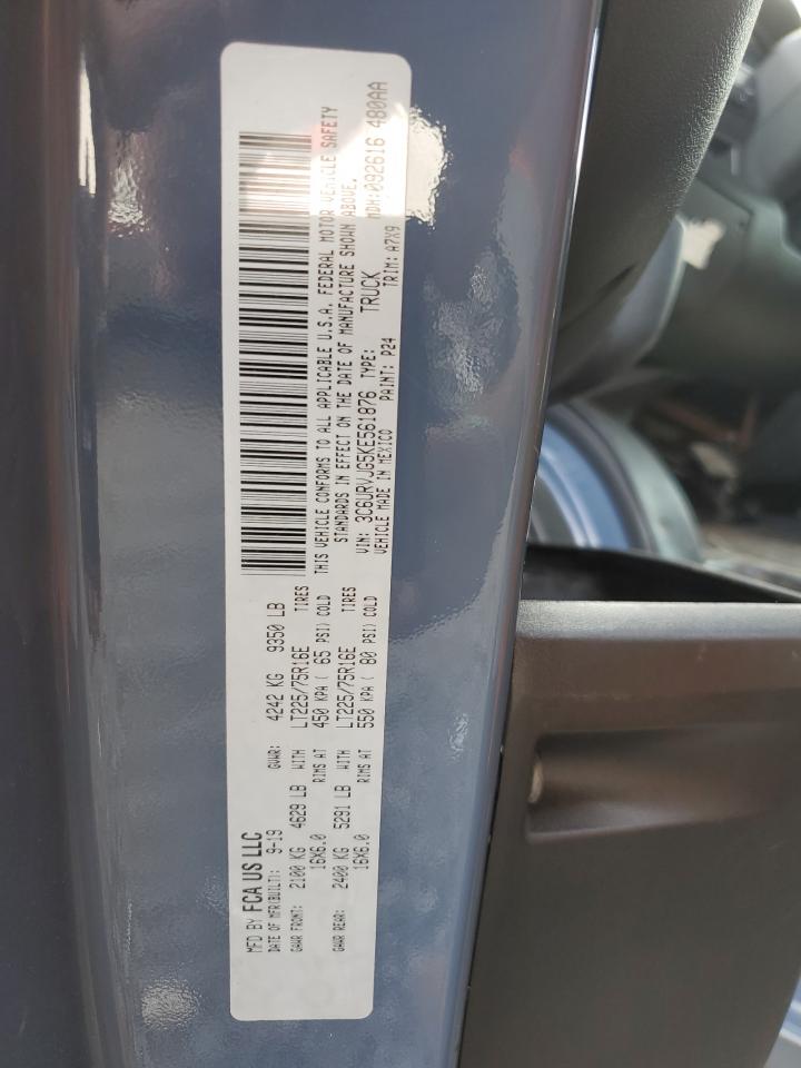 2019 Ram Promaster 3500 3500 High VIN: 3C6URVJG5KE561876 Lot: 80544475