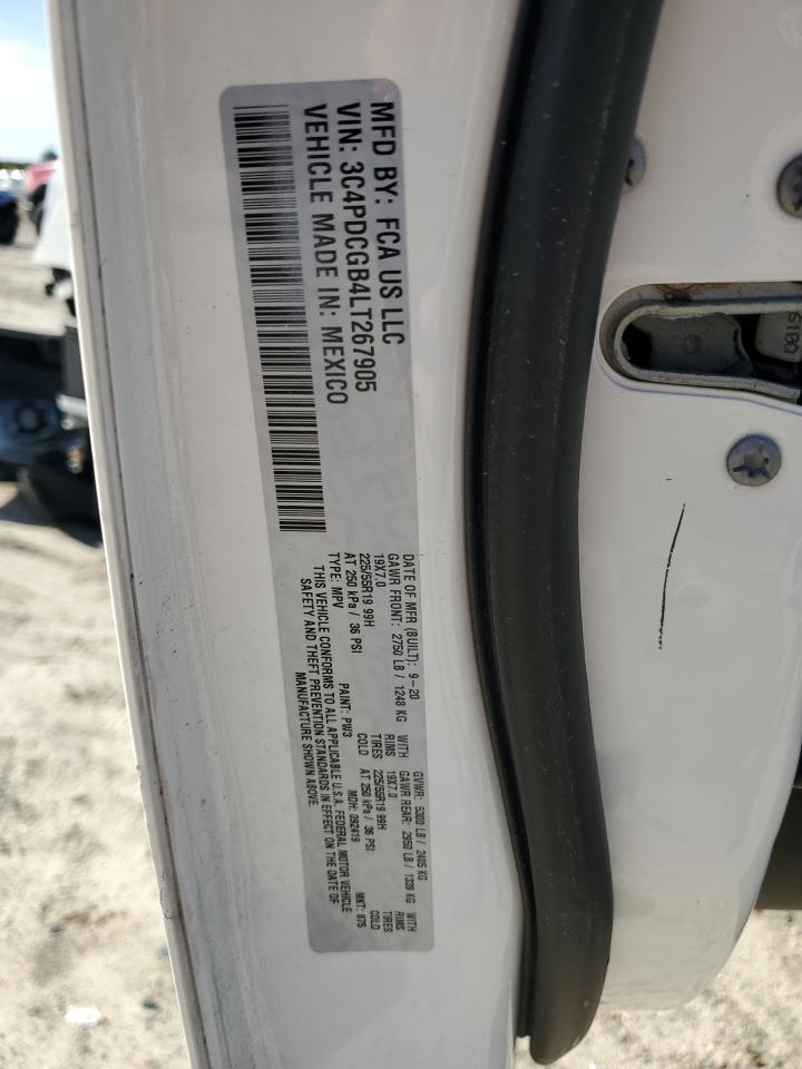 2020 Dodge Journey Crossroad VIN: 3C4PDCGB4LT267905 Lot: 71038105