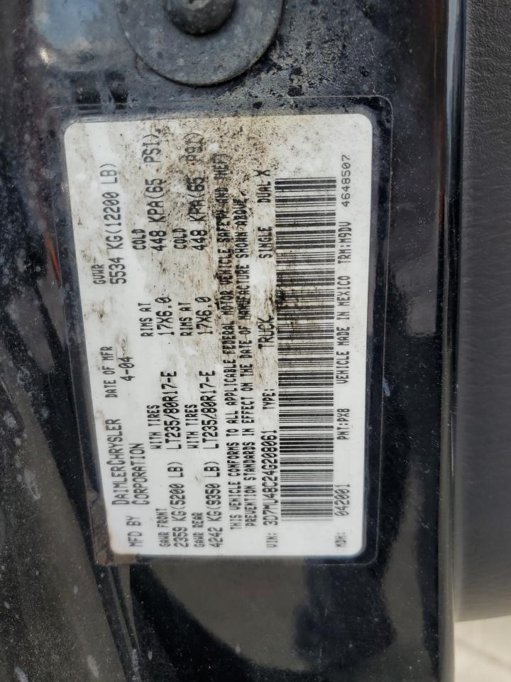 2004 Dodge Ram 3500 St VIN: 3D7MU48C24G208061 Lot: 81747725