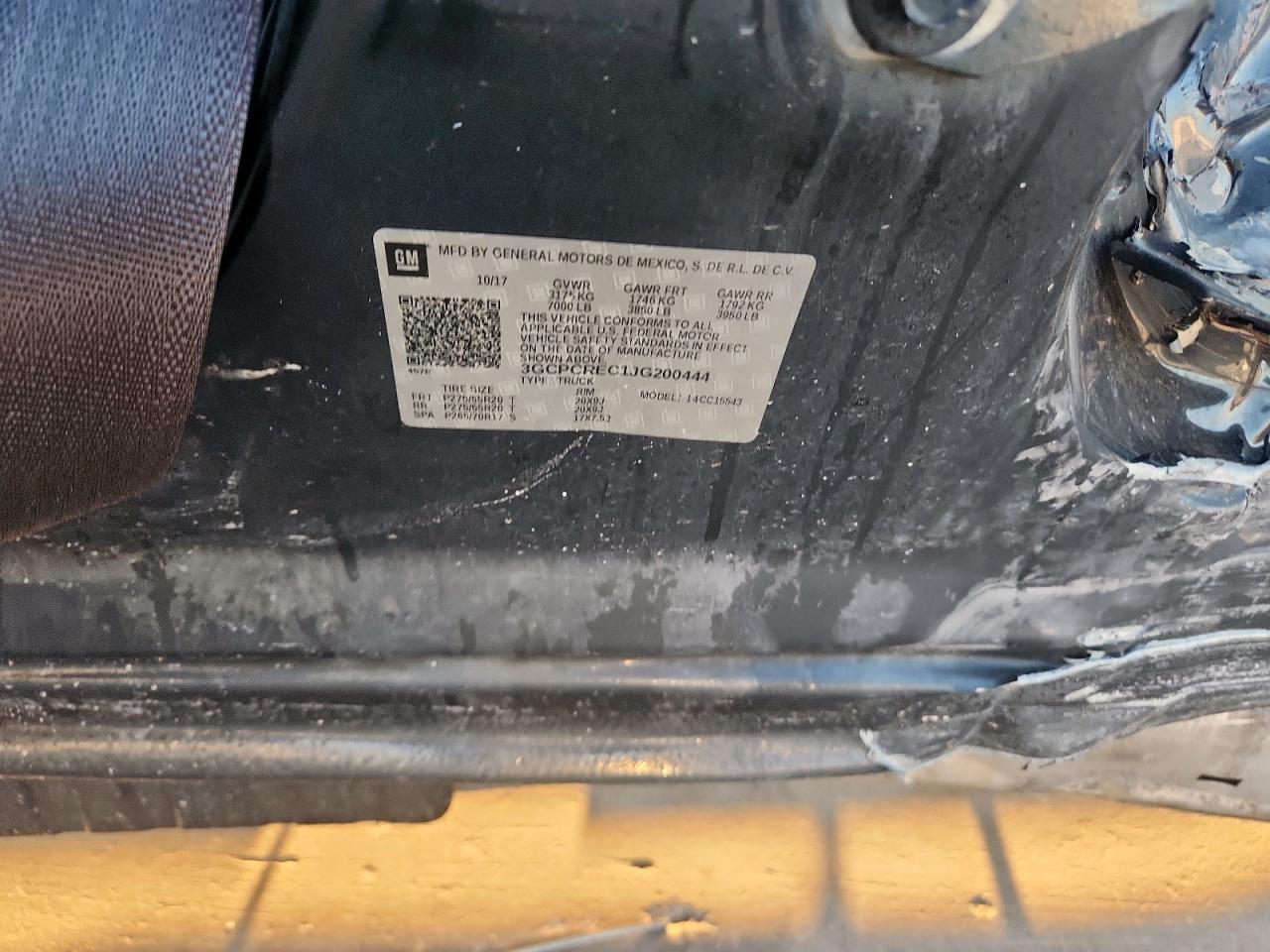 2018 Chevrolet Silverado C1500 Lt VIN: 3GCPCREC1JG200444 Lot: 80524335