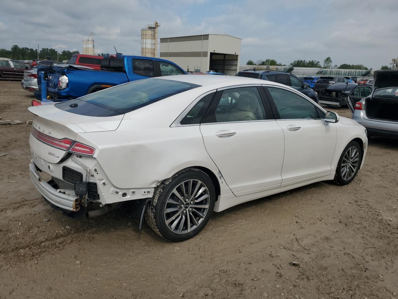 2017 Lincoln Mkz Select white sedan gasoline 3LN6L5D91HR612822 photo #4