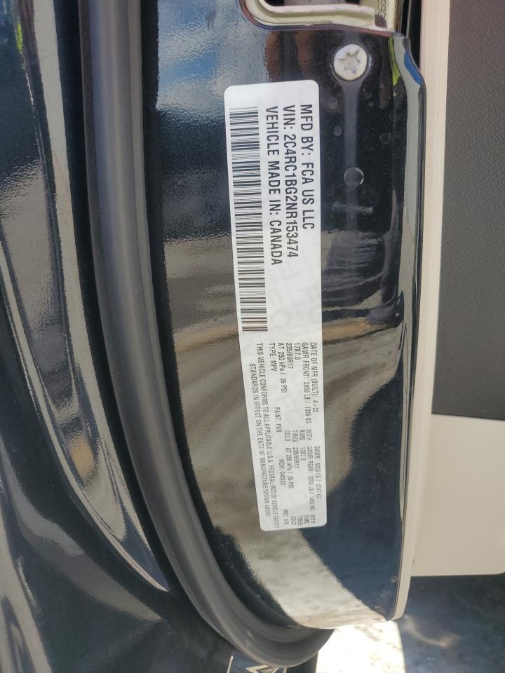 2022 Chrysler Pacifica Touring L VIN: 2C4RC1BG2NR153474 Lot: 80071175