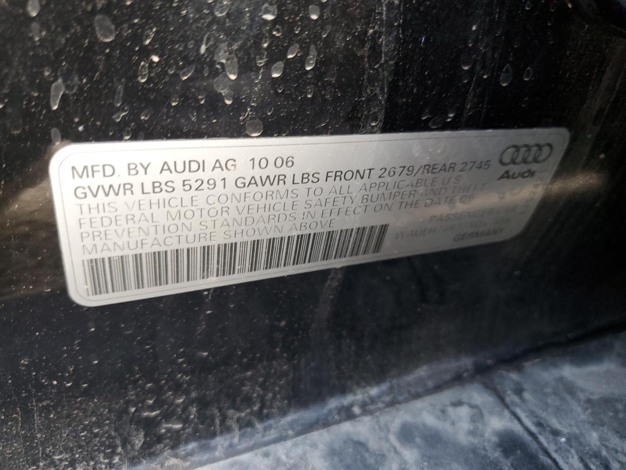 2007 Audi A6 S-Line Quattro VIN: WAUEH74F77N067498 Lot: 84430415