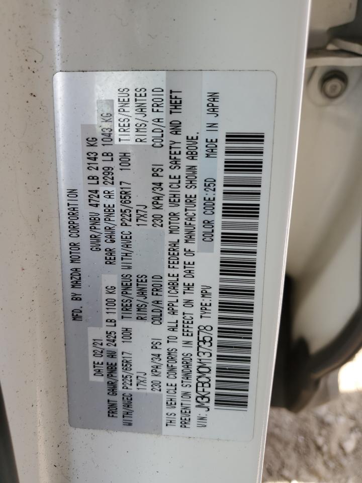 2021 Mazda Cx-5 Touring VIN: JM3KFBCM0M1373578 Lot: 84707635