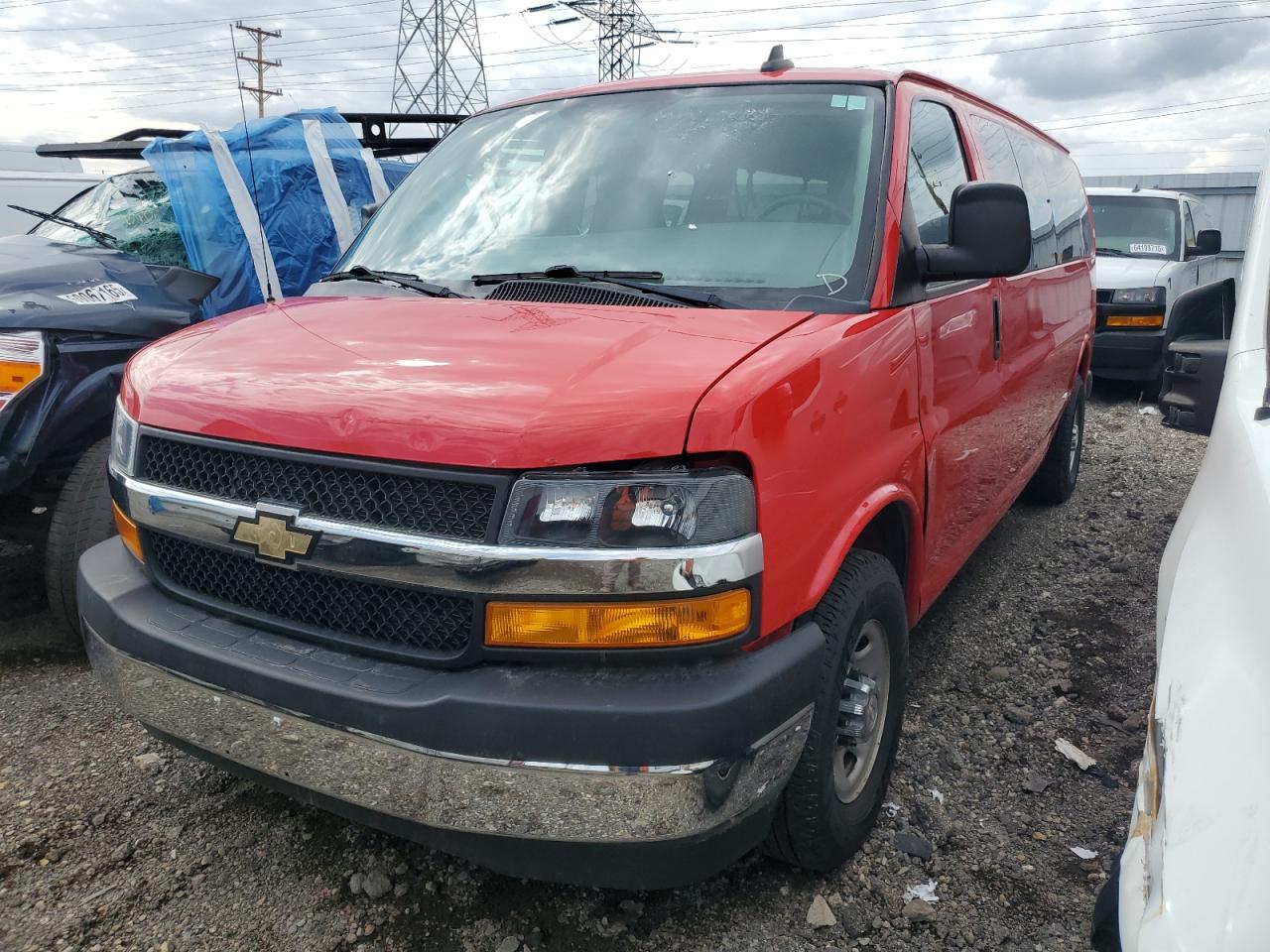 CHEVROLET EXPRESS 2018. Lot# 81023605. VIN 1GAZGPFG8J1336841. Photo 1