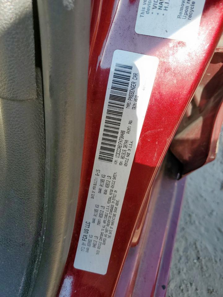 2015 Chrysler 200 Limited VIN: 1C3CCCAB1FN730408 Lot: 84271935