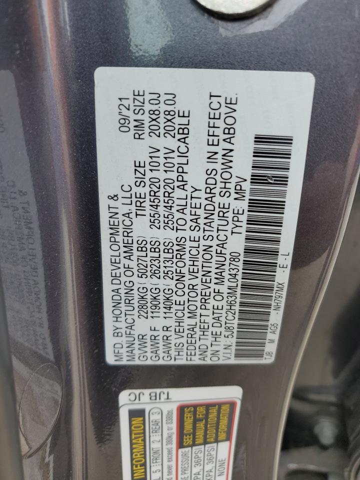 2021 Acura Rdx A-Spec VIN: 5J8TC2H63ML043780 Lot: 71221705