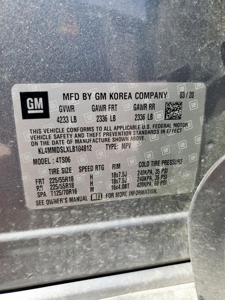 2020 Buick Encore Gx Select VIN: KL4MMDSLXLB104812 Lot: 71475215