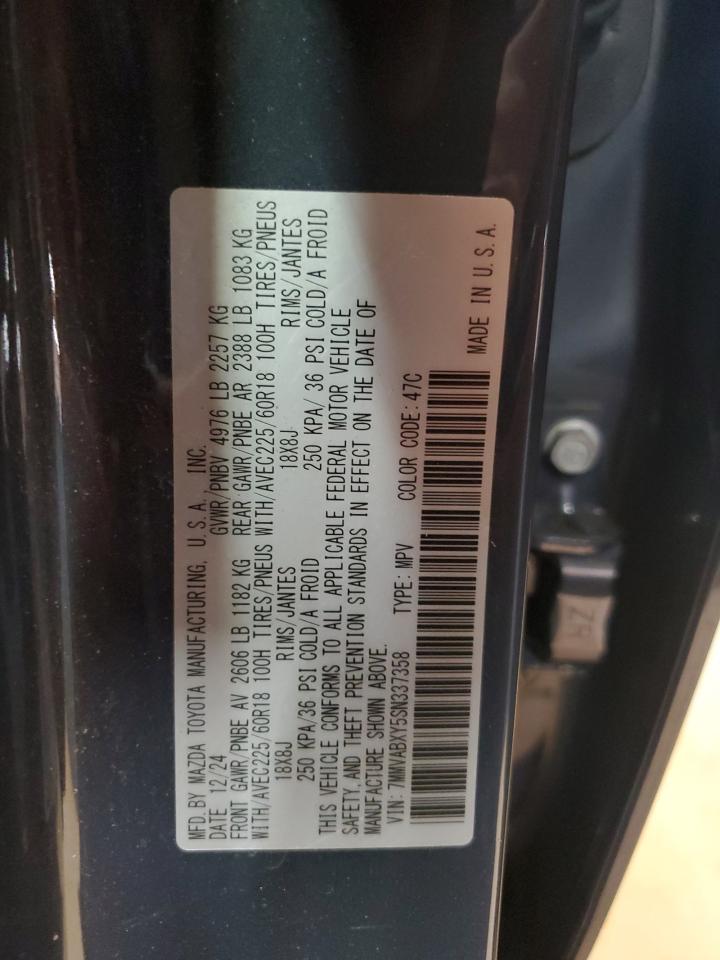 2025 Mazda Cx-50 Base VIN: 7MMVABXY5SN337358 Lot: 81082915