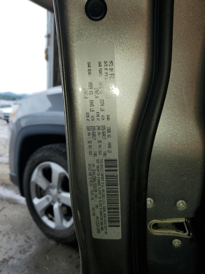 2018 Jeep Compass Latitude VIN: 3C4NJCBB6JT233193 Lot: 80757505