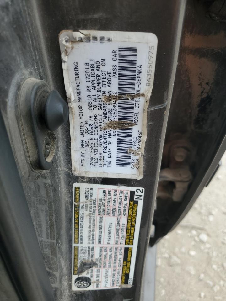 2005 Toyota Corolla Ce VIN: 1NXBR32E25Z394122 Lot: 72060905