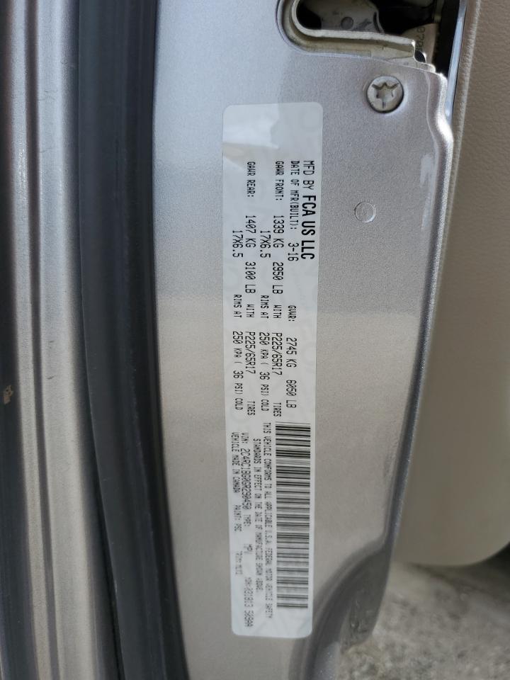 2016 Chrysler Town & Country Touring VIN: 2C4RC1BG0GR290450 Lot: 80185835