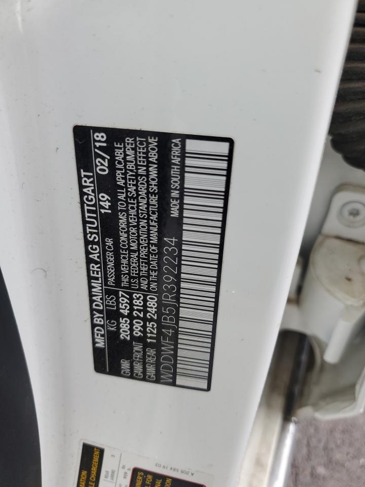 2018 Mercedes-Benz C 300 VIN: WDDWF4JB5JR392234 Lot: 80210865