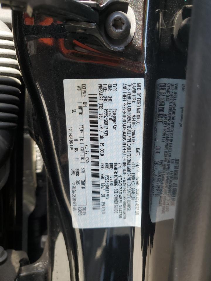 2014 Ford Focus Bev VIN: 1FADP3R48EL314785 Lot: 80551185