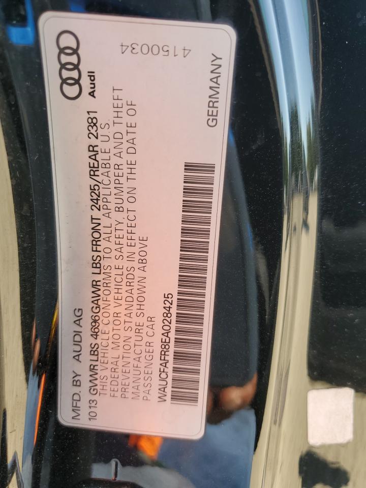 2014 Audi A5 Premium VIN: WAUCFAFR8EA028425 Lot: 82126545