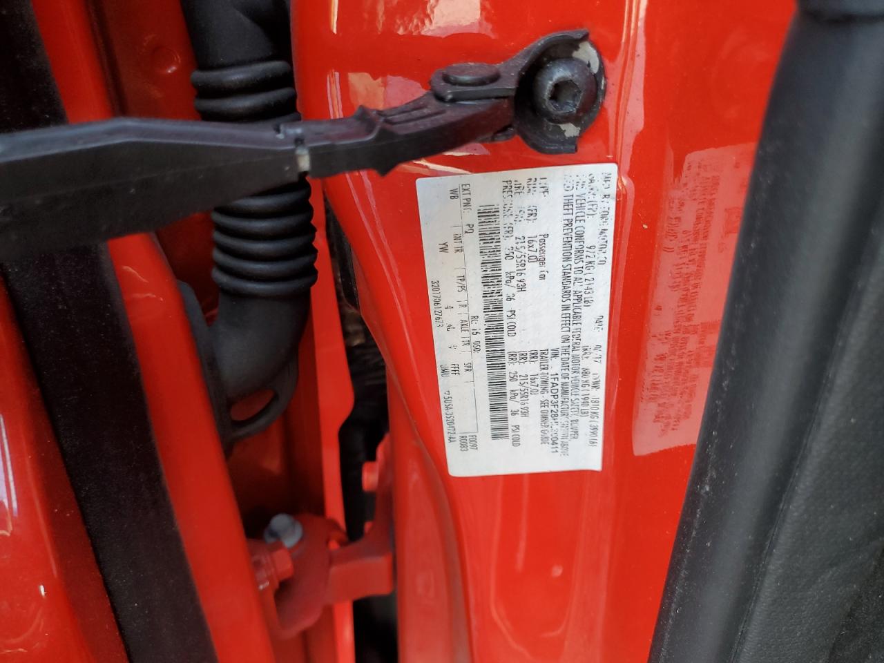 2017 Ford Focus Se VIN: 1FADP3F28HL300411 Lot: 80919425