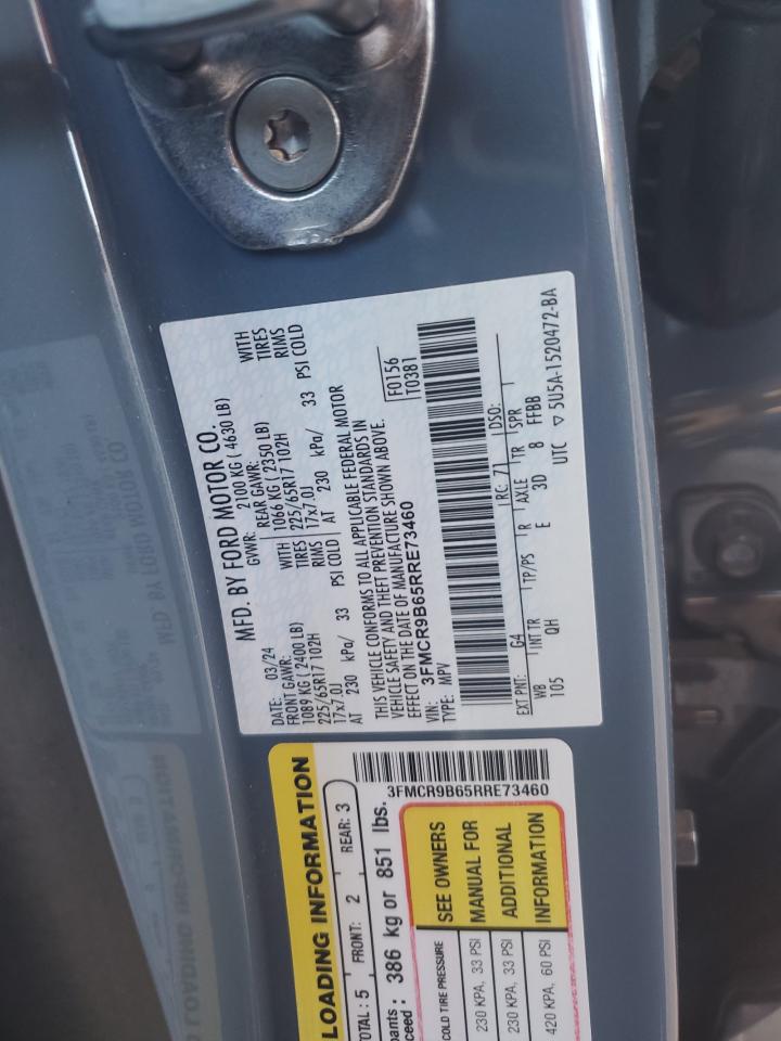 2024 Ford Bronco Sport Big Bend VIN: 3FMCR9B65RRE73460 Lot: 84615295