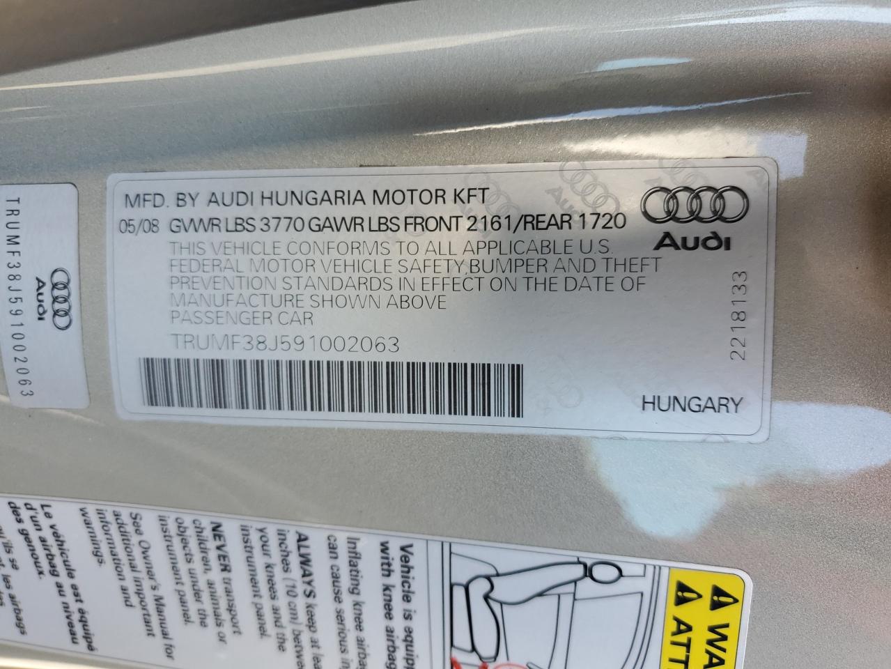 Фото: TRUMF38J591002063