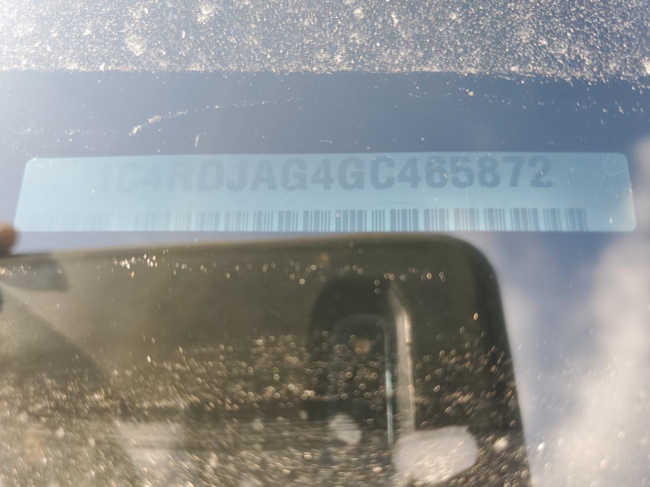 2016 Dodge Durango Sxt VIN: 1C4RDJAG4GC465872 Lot: 71866015