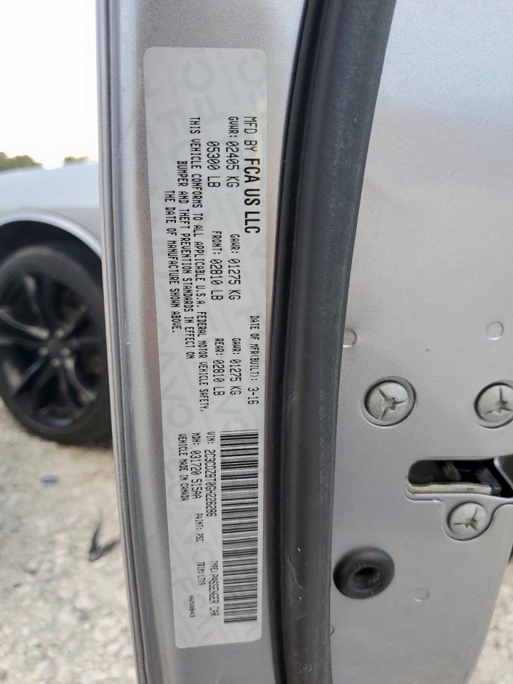 2016 Dodge Challenger R/T VIN: 2C3CDZBT0GH226286 Lot: 80520205