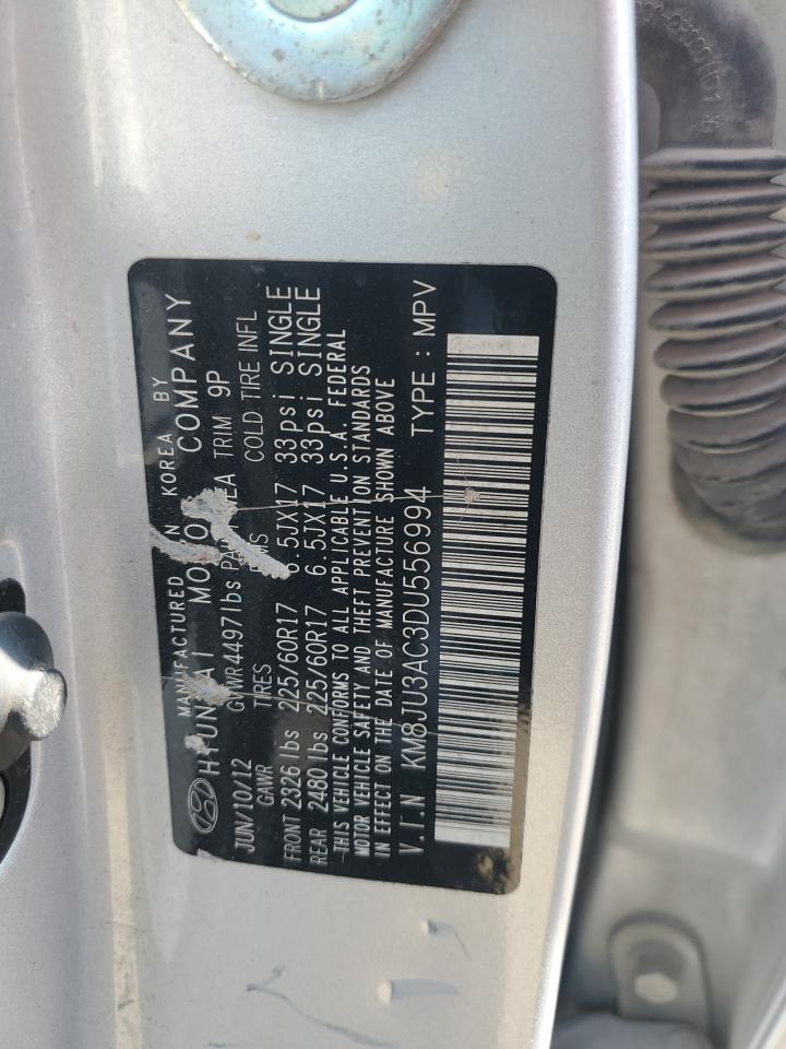 2013 Hyundai Tucson Gls VIN: KM8JU3AC3DU556994 Lot: 70928595