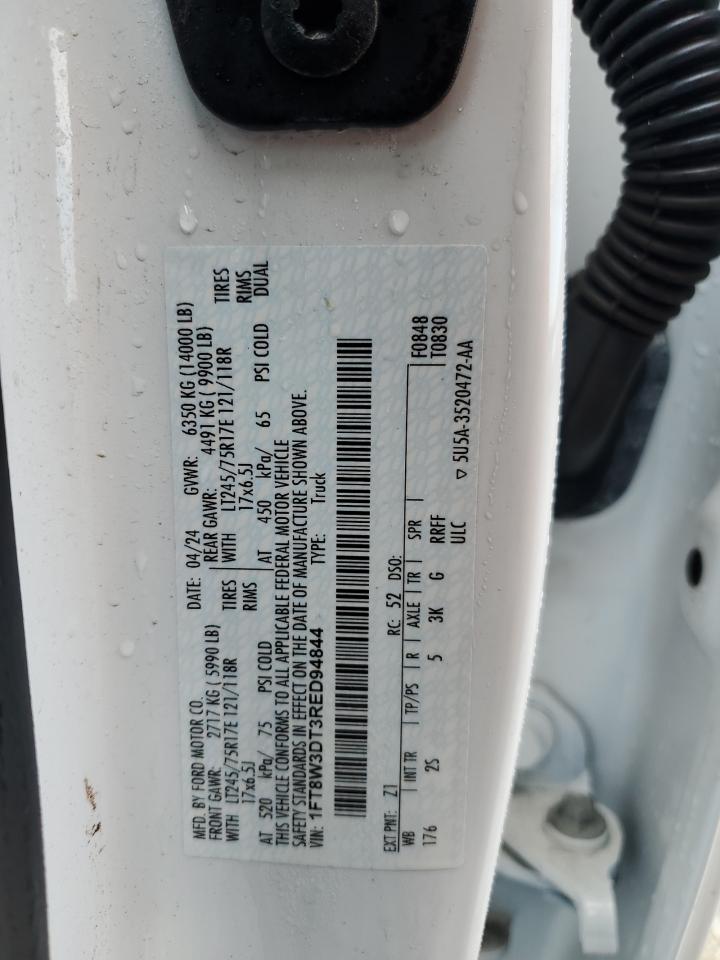 2024 Ford F350 Super Duty VIN: 1FT8W3DT3RED94844 Lot: 71207105