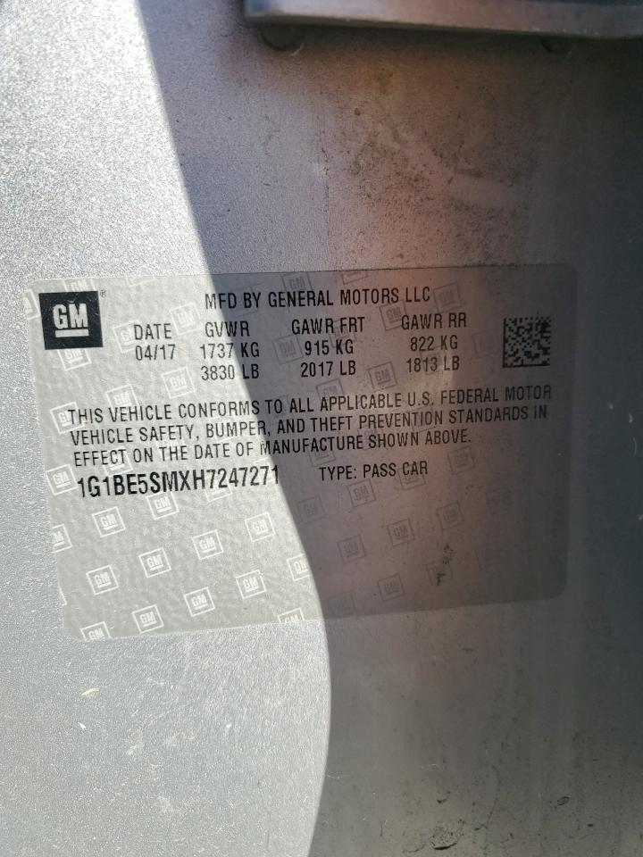 2017 Chevrolet Cruze Lt VIN: 1G1BE5SMXH7247271 Lot: 82076595