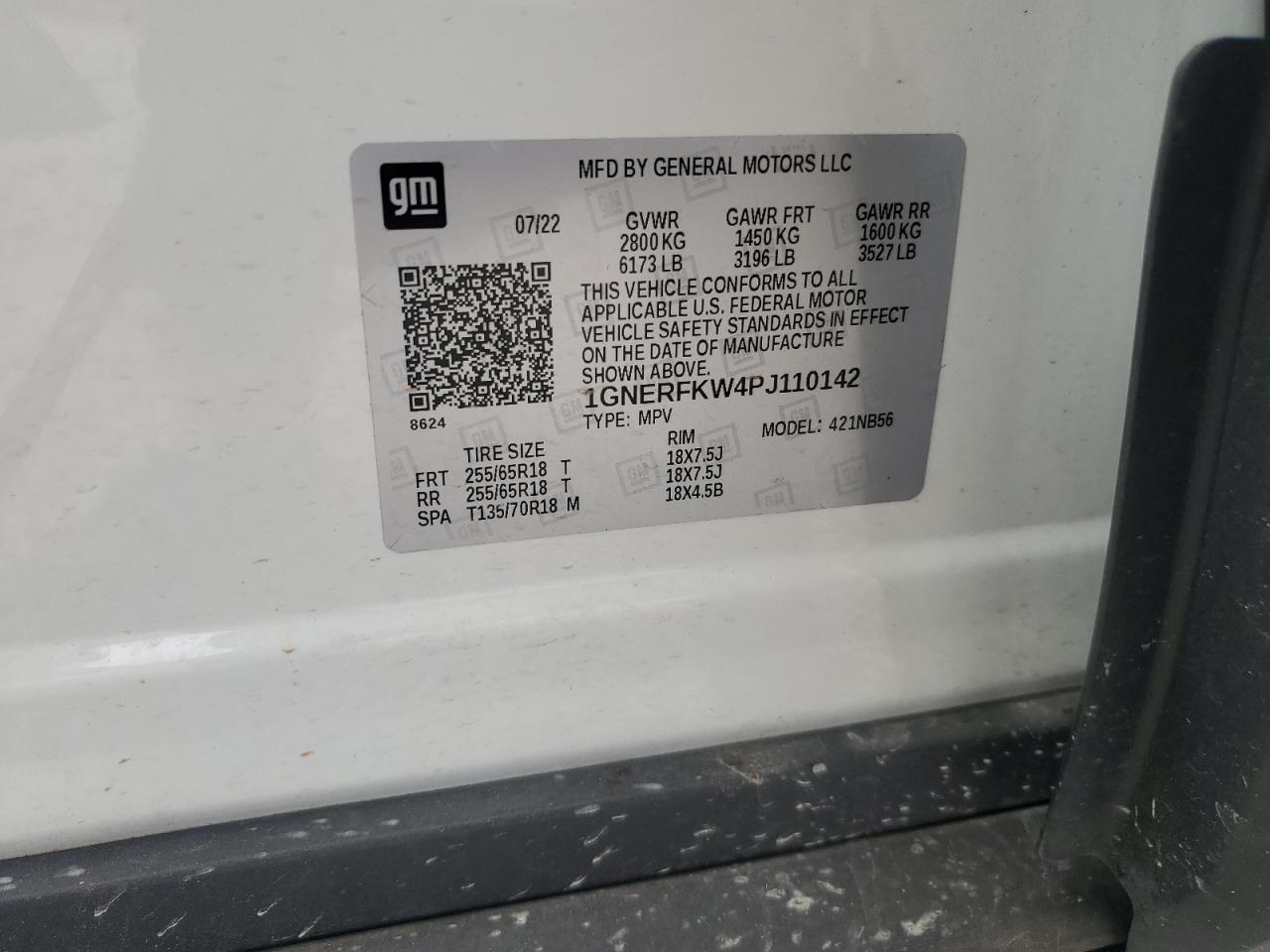 2023 Chevrolet Traverse Ls VIN: 1GNERFKW4PJ110142 Lot: 82031055