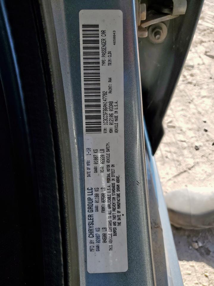 2010 Chrysler Sebring Limited VIN: 1C3CC5FB6AN147782 Lot: 80112155