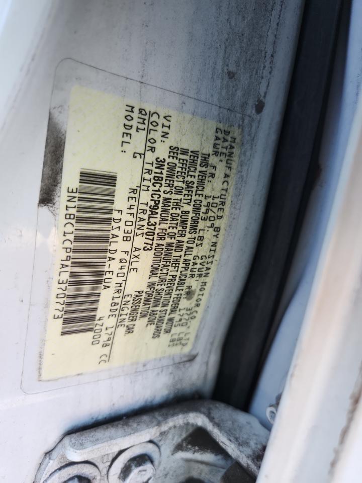 2010 Nissan Versa S VIN: 3N1BC1CP9AL370773 Lot: 83974485