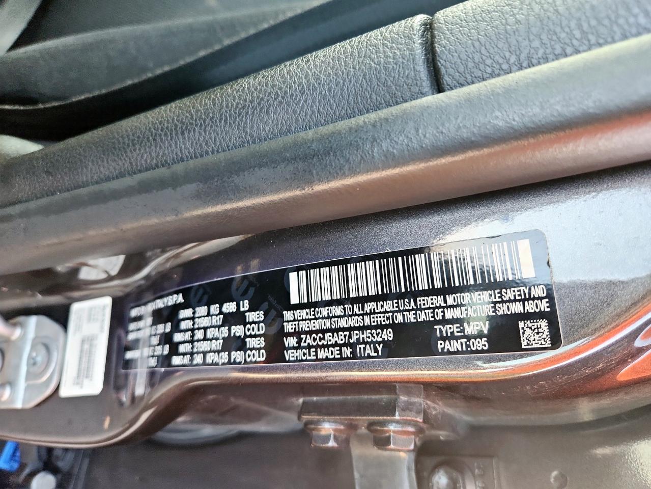 2018 Jeep Renegade Sport VIN: ZACCJBAB7JPH53249 Lot: 71002105