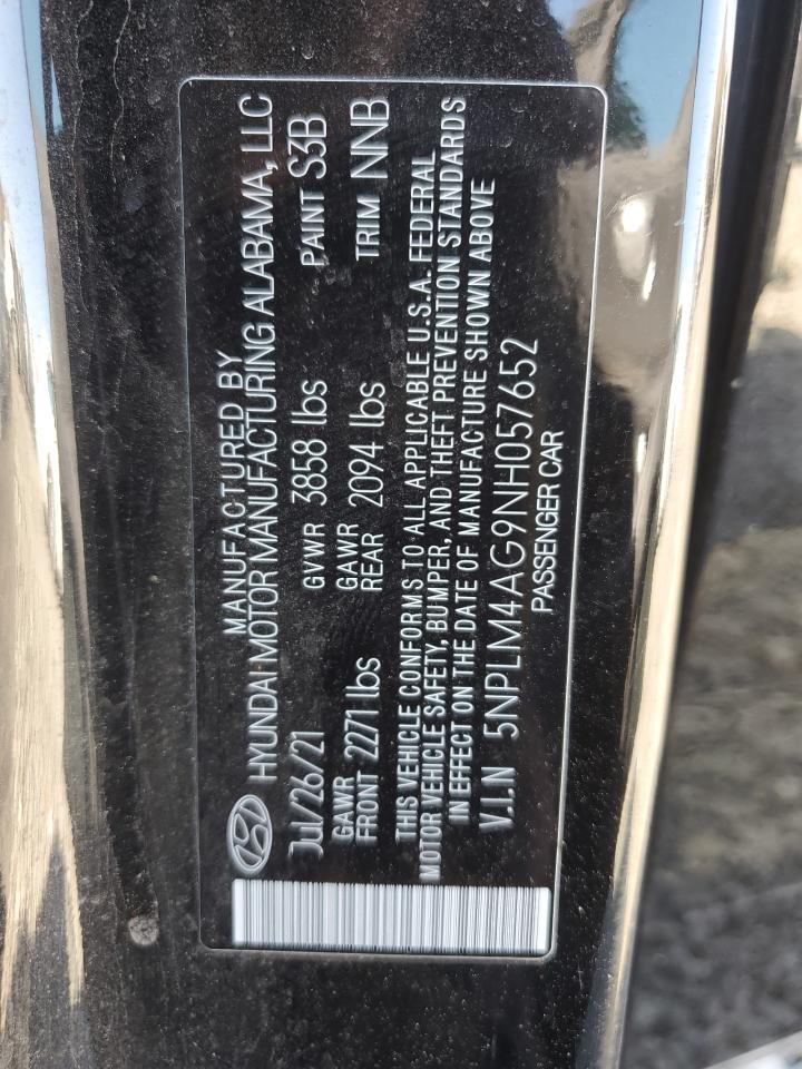 2022 Hyundai Elantra Sel VIN: 5NPLM4AG9NH057652 Lot: 82082215