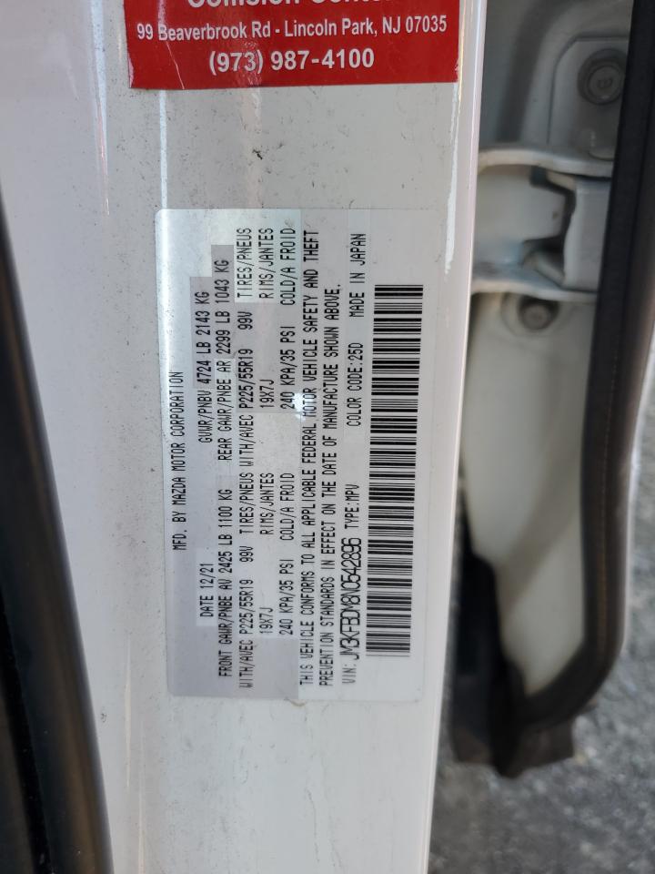 2022 Mazda Cx-5 Premium VIN: JM3KFBDM8N0542896 Lot: 80501915