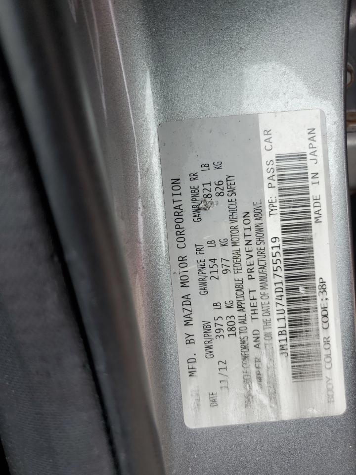 2013 Mazda 3 I VIN: JM1BL1U74D1755519 Lot: 80409355