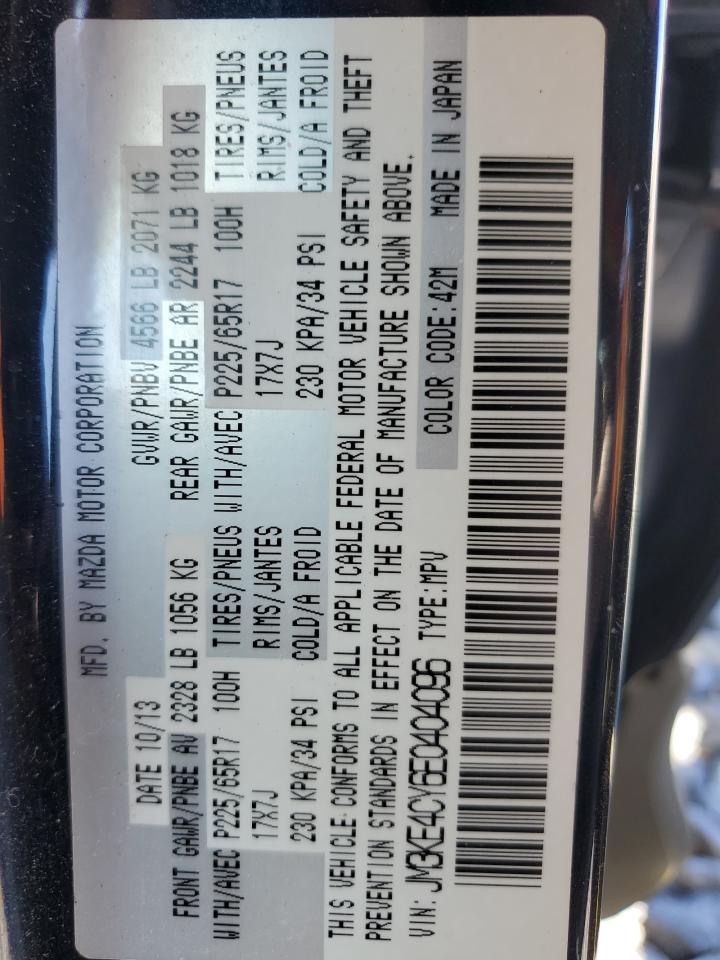 2014 Mazda Cx-5 Touring VIN: JM3KE4CY6E0404096 Lot: 82155355