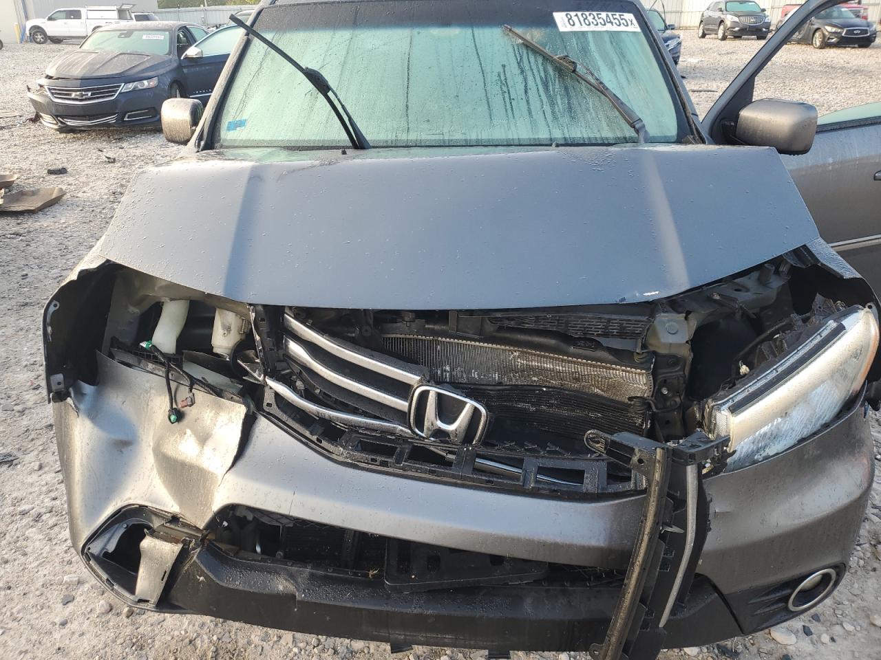 2012 Honda Pilot Exl VIN: 5FNYF4H55CB002860 Lot: 81835455