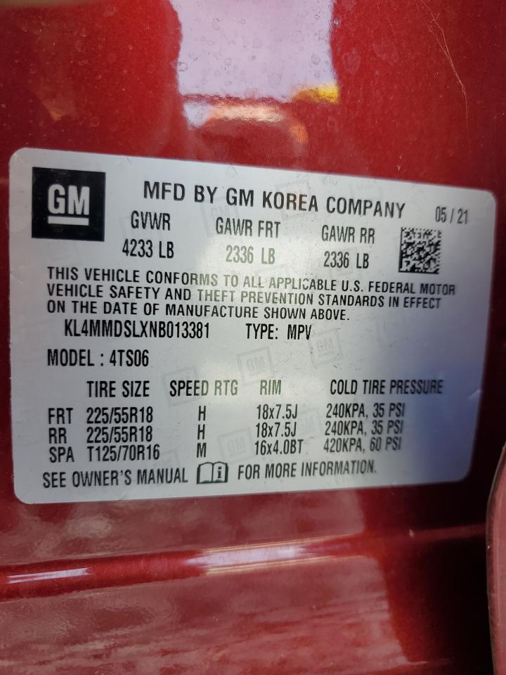 2022 Buick Encore Gx Select VIN: KL4MMDSLXNB013381 Lot: 81705475
