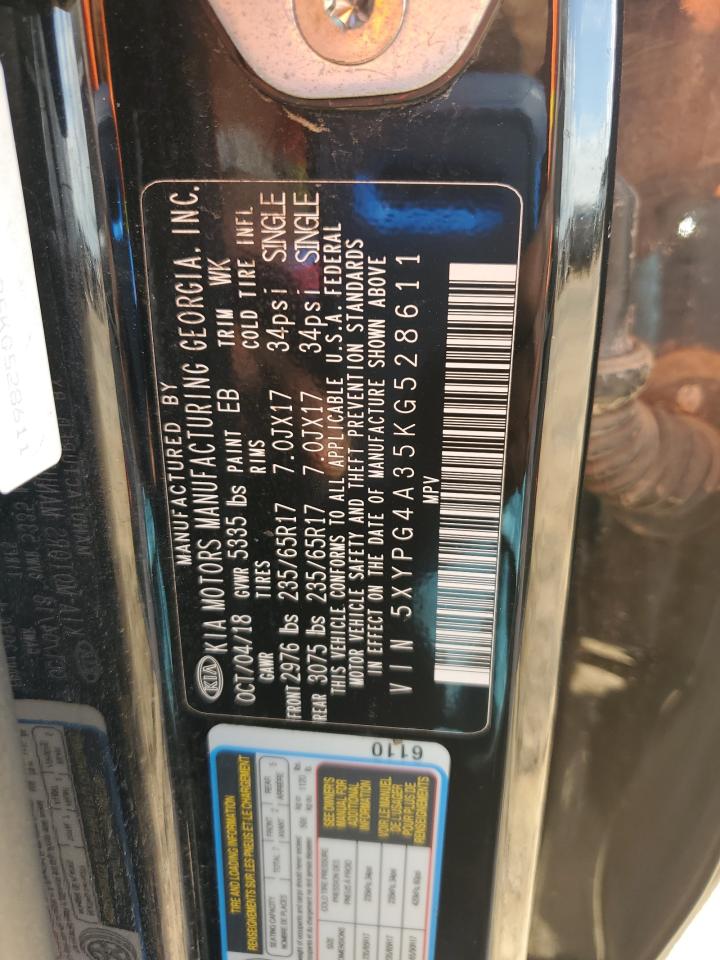 2019 Kia Sorento L VIN: 5XYPG4A35KG528611 Lot: 83877955