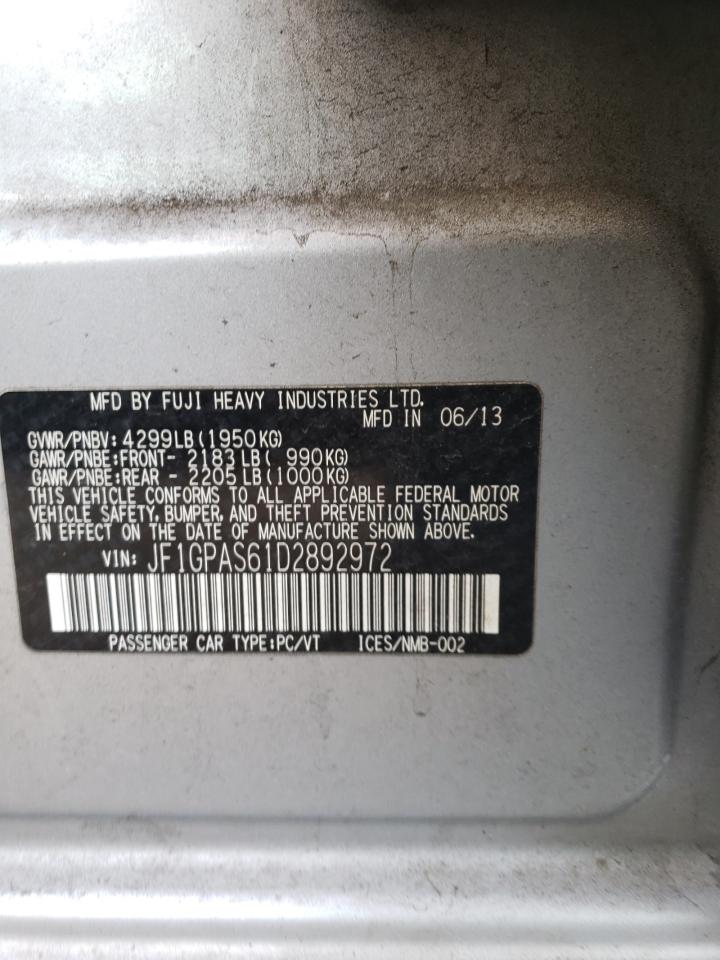 2013 Subaru Impreza Sport Limited VIN: JF1GPAS61D2892972 Lot: 72063295
