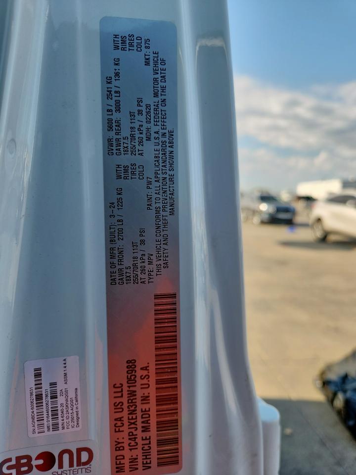 2024 Jeep Wrangler Sahara VIN: 1C4PJXEN3RW105988 Lot: 71717955